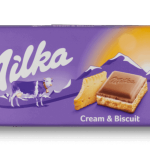 Milka Cream & Biscuit Chocolate Bar