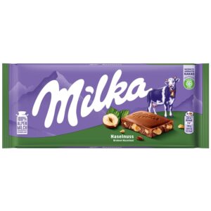 Milka Whole Hazelnut Chocolate Bar (Ganze Haselnüsse)