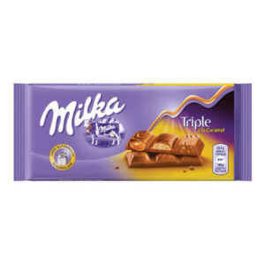 Milka Triple Caramel Milk Choc Bar